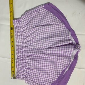 Atletas Purple Gingham Shorts